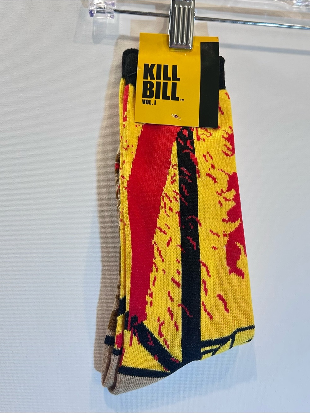 Kill Bill Vol 1 Socks Loot Crate Exclusive Miramax 2016 Blood Splatter NWT